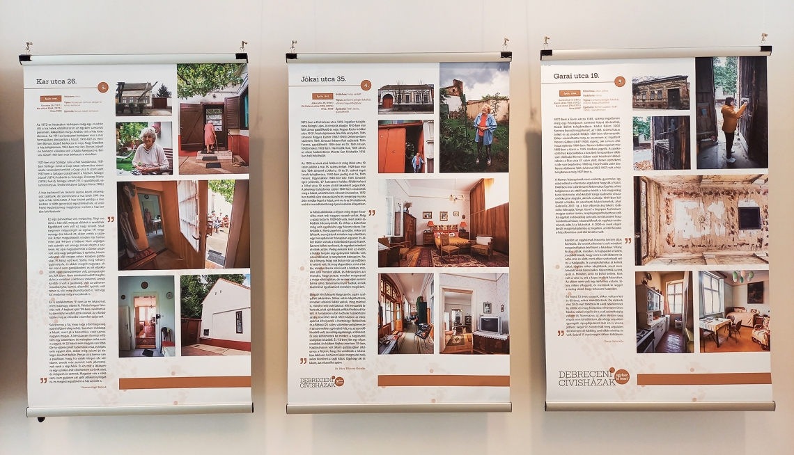 Debreceni cívisházak vándorkiállítás